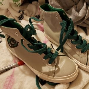 Slytherin hightop sneakers